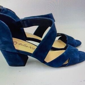 Nina Blue Strappy Heels